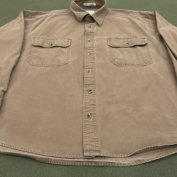 Vintage Cabela’s Stonewash Canvas Long Sleeve Button Up Shirt - Picture 6 of 13